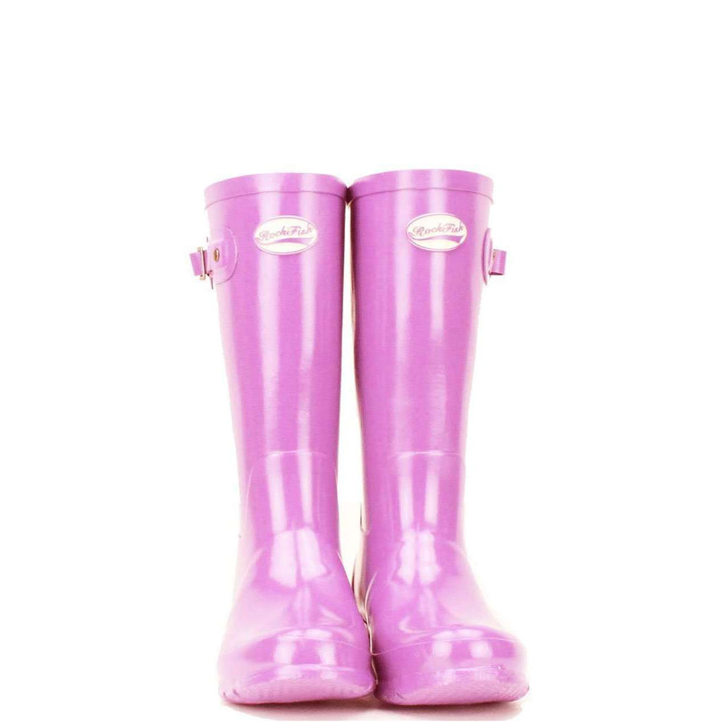 Girls pink wellies from Rockfish, 12 month guarantee
